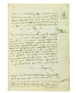 Codex on the Flight of Birds, Folio 5 Recto